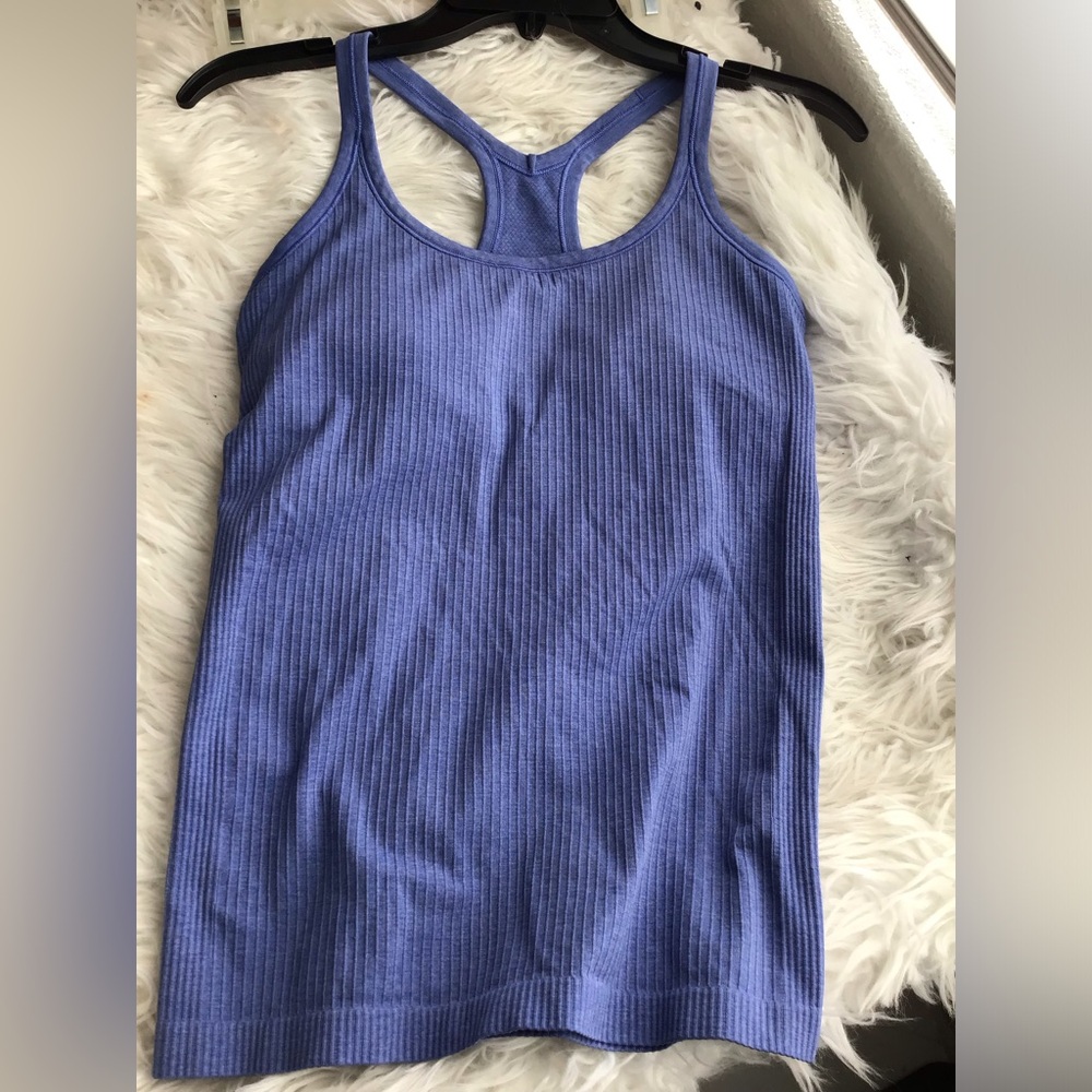 🌼Lululemon Ebb to Street Shelf Bra Tank Top *Light Support Wild Indigo Size 8 - Picture 7 of 12